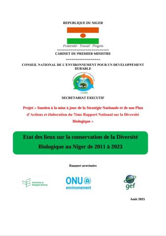 Etat des lieux sur la conservation de la Diversité  Biologique au Niger de 2011 à 2023