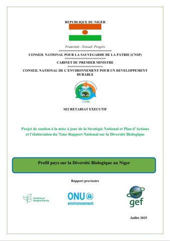 Profil pays sur la Diversité Biologique au Niger