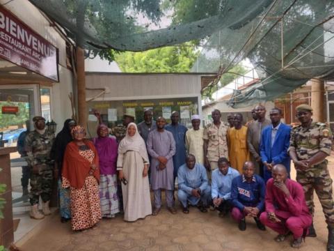 Photo de famille à l'ouverture de l'atelier de formation Crèdit photo: SE/CNEDD